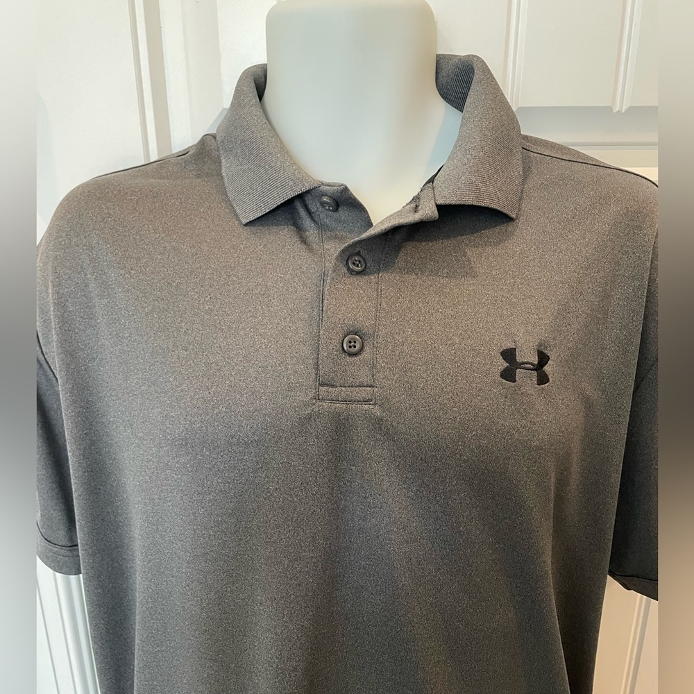 Under Armour HearGear gray golf polo Men’s L